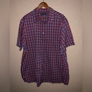 Men’s Perry Ellis Short Sleeve Button Up Shirt Sz: 2XL. NWOT